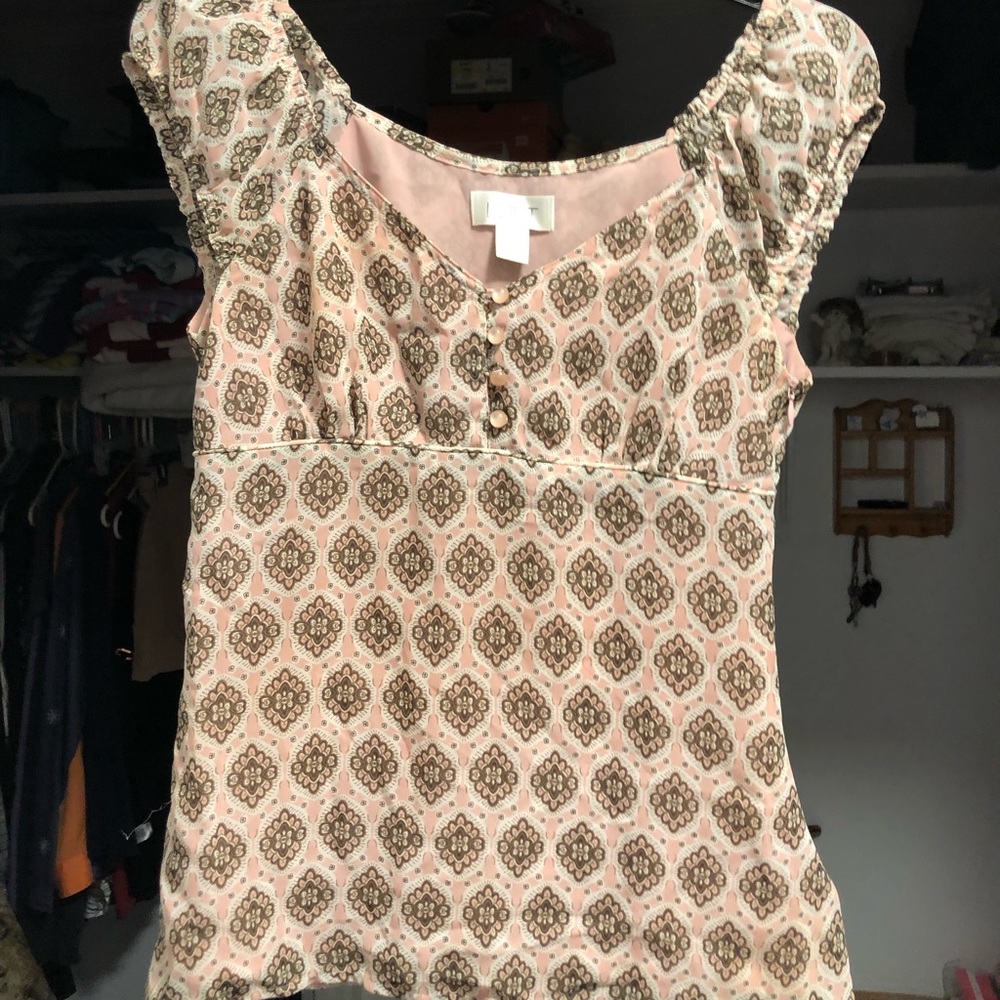 Women’s Loft Floral Print Blouse, Sz 2